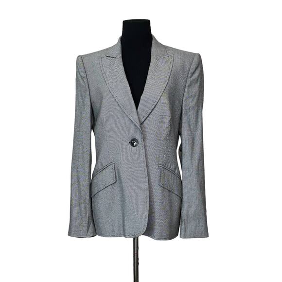 Escada gray sinlge button blazer size 38 - S - Picture 1 of 15